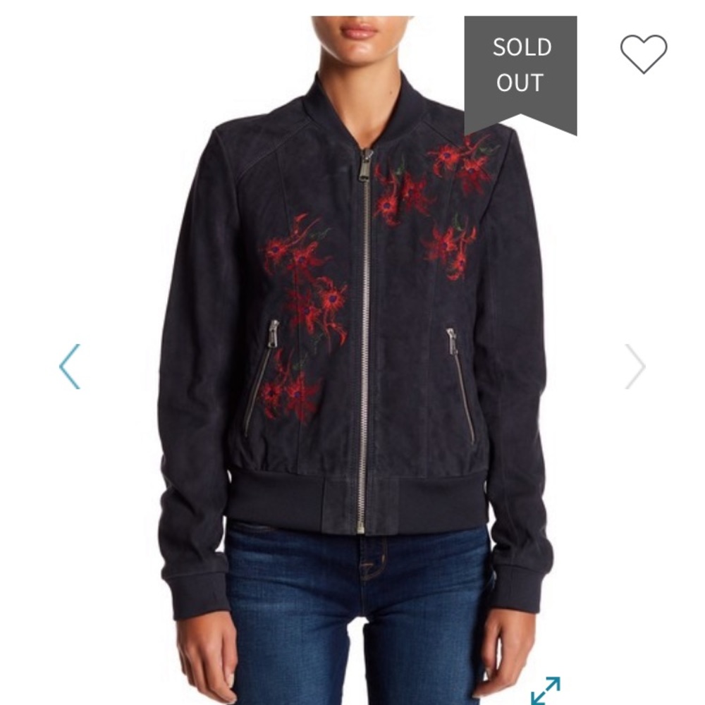 Andrew Marc, Elie Suede Bomber Jacket